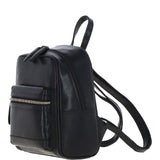 Ashwood Small Leather Backpack Black: T-87