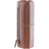 8 Card Zip Around RFID Protected Large Leather Purse Honey: T-90