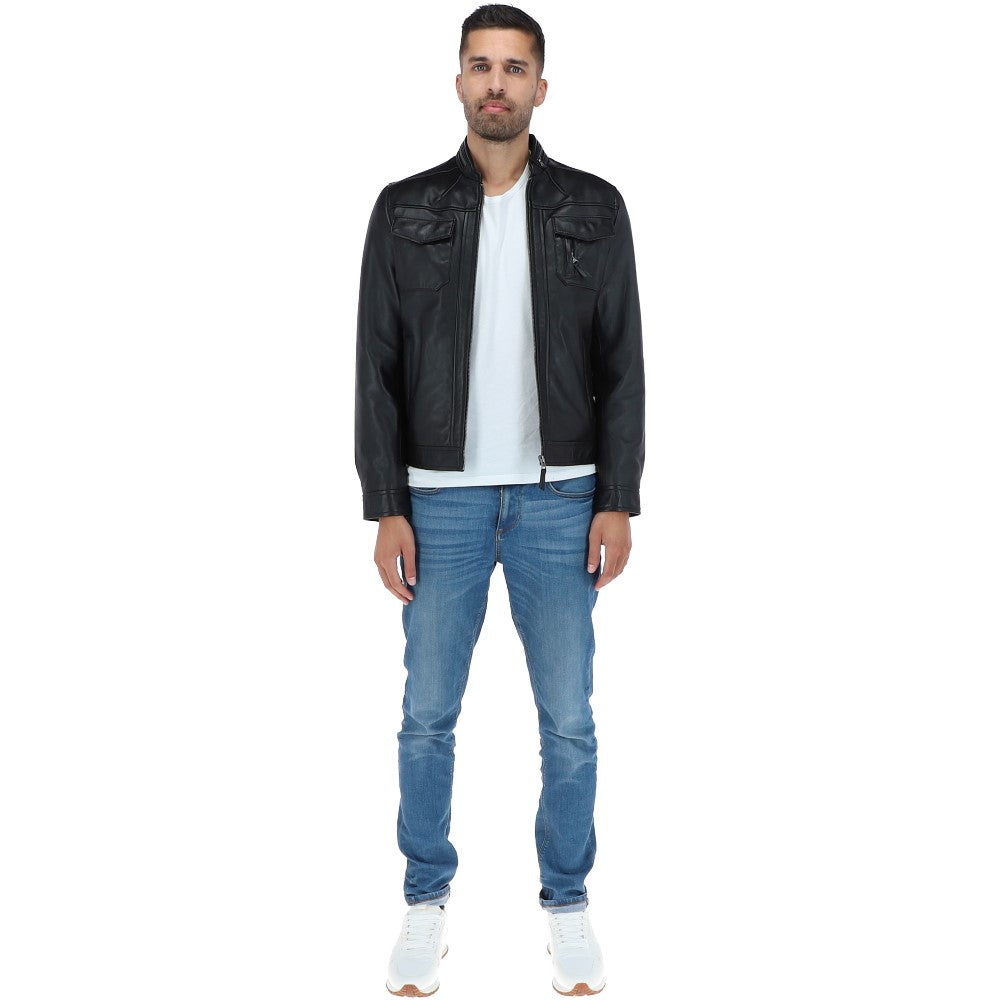 Leather Jacket Black: 1895