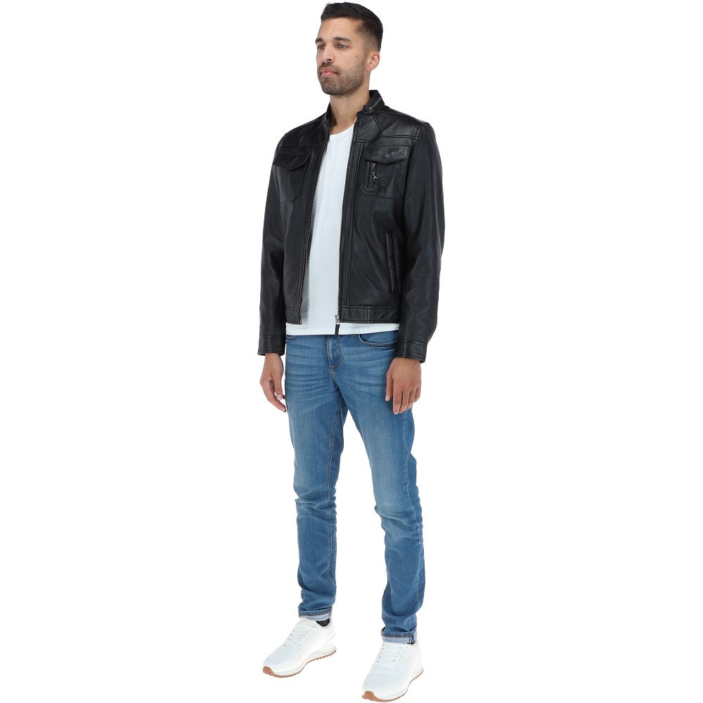 Leather Jacket Black: 1895