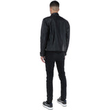 Leather Biker Jacket Black: 2101