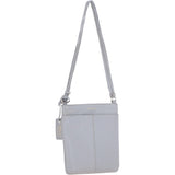 Tab Small Zip Top Leather Cross Body Bag Nude