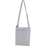 Tab Small Zip Top Leather Cross Body Bag Nude