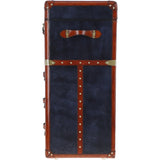 Stylish Vintage Leather Dressing Table/Living Drawer Royal Blue: TBZ1UCO605
