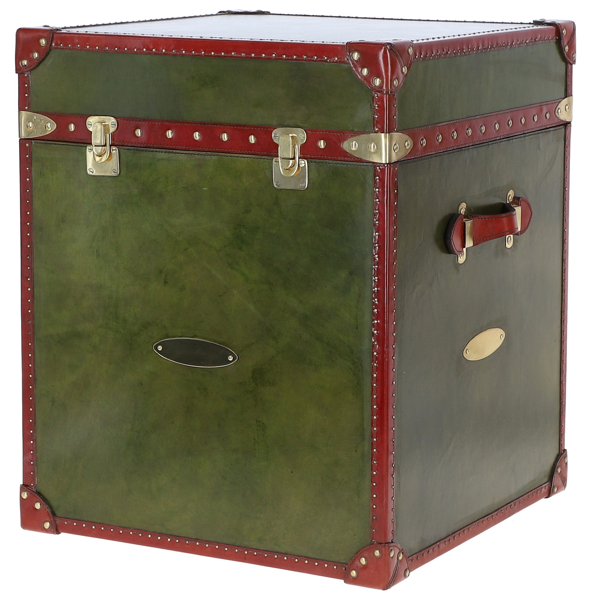 Vintage Leather Trunk Green: TBZ1UCO622
