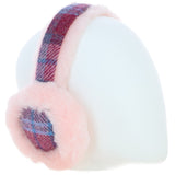 Ashwood X Harris Tweed Sheepskin Fur Earmuffs Baby-Pink/Pink: Tw-90-15-BP