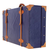 Ashwood Vintage Large Leather Trunk Navy: VIN-26