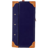 Ashwood Vintage Large Leather Trunk Navy: VIN-26