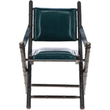 Vintage Folding Leather Chair Green: vin-39 chair