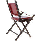 Vintage Folding Leather Chair Red: vin-39 chair