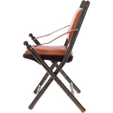 Vintage Folding Leather Chair Tan: vin-39 chair