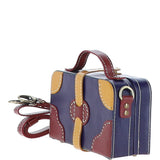 Ashwood Leather Trinket Box Navy: VIN-7