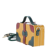 Ashwood Leather Trinket Box Yellow: VIN-7