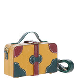 Ashwood Leather Trinket Box Yellow: VIN-7