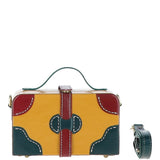 Ashwood Leather Trinket Box Yellow: VIN-7