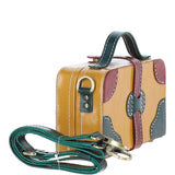 Ashwood Leather Trinket Box Yellow: VIN-7