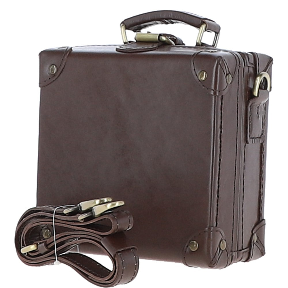 Ashwood Leather Trinket Box Brown: VIN-8