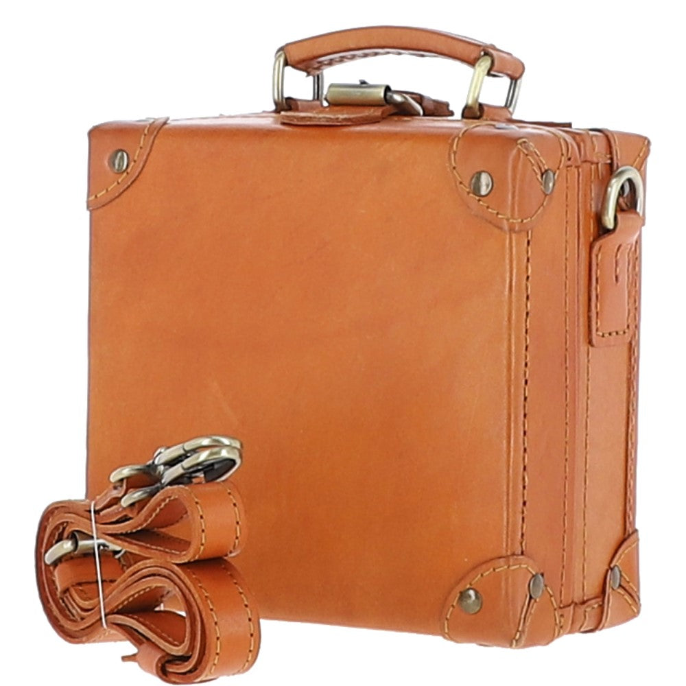 Ashwood Leather Trinket Box Tan: VIN-8