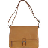 Ashwood Waxy Leather Messenger Laptop Bag Cognac: W-74