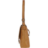 Ashwood Waxy Leather Messenger Laptop Bag Cognac: W-74