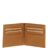 Men's Waxy Leather RFID Classic 6 Card Billfold  Wallet Cognac: W-81