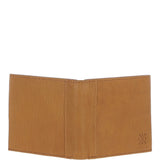 Men's Waxy Leather RFID Classic 6 Card Billfold  Wallet Cognac: W-81