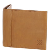 Men's Waxy Leather RFID Classic 6 Card Billfold  Wallet Cognac: W-81