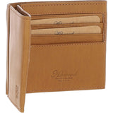 Men's Waxy Leather RFID Classic 6 Card Billfold  Wallet Cognac: W-81