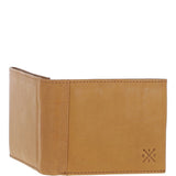 Men's Waxy Leather RFID Wallet Cognac: W-82
