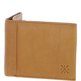 Men's Waxy Leather RFID Wallet Cognac: W-82