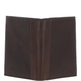 Luxury Slim 3 Card Waxy Leather Wallet Brown:  W-83