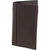 Luxury Slim 3 Card Waxy Leather Wallet Brown:  W-83
