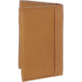 Luxury Slim 3 Card Waxy Leather Wallet Cognac:  W-83
