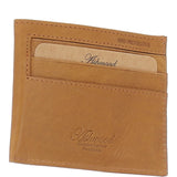 Waxy Leather Classic 6 Card Holder Wallet Cognac: W-84
