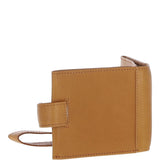 Waxy Leather RFID Wallet & Key Ring Set Cognac: W-85