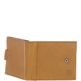 Waxy Leather RFID Wallet & Key Ring Set Cognac: W-85