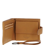 Waxy Leather RFID Wallet & Key Ring Set Cognac: W-85