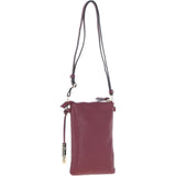 Ashwood Leather Crossbody Smart Phone Bag Wine: Z-71