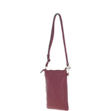 Ashwood Leather Crossbody Smart Phone Bag Wine: Z-71