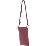 Ashwood Leather Crossbody Smart Phone Bag Wine: Z-71