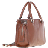 Ashwood Three Section Leather Tote Shoulder Bag Tan: Z-73