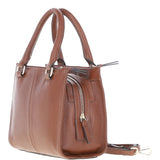 Ashwood Three Section Leather Tote Shoulder Bag Tan: Z-73