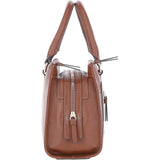 Ashwood Three Section Leather Tote Shoulder Bag Tan: Z-73