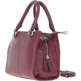 Ashwood Three Section Leather Tote Shoulder Bag Wine: Z-73