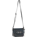 Ashwood Flap Over Leather Crossbody Bag Black: Z-75