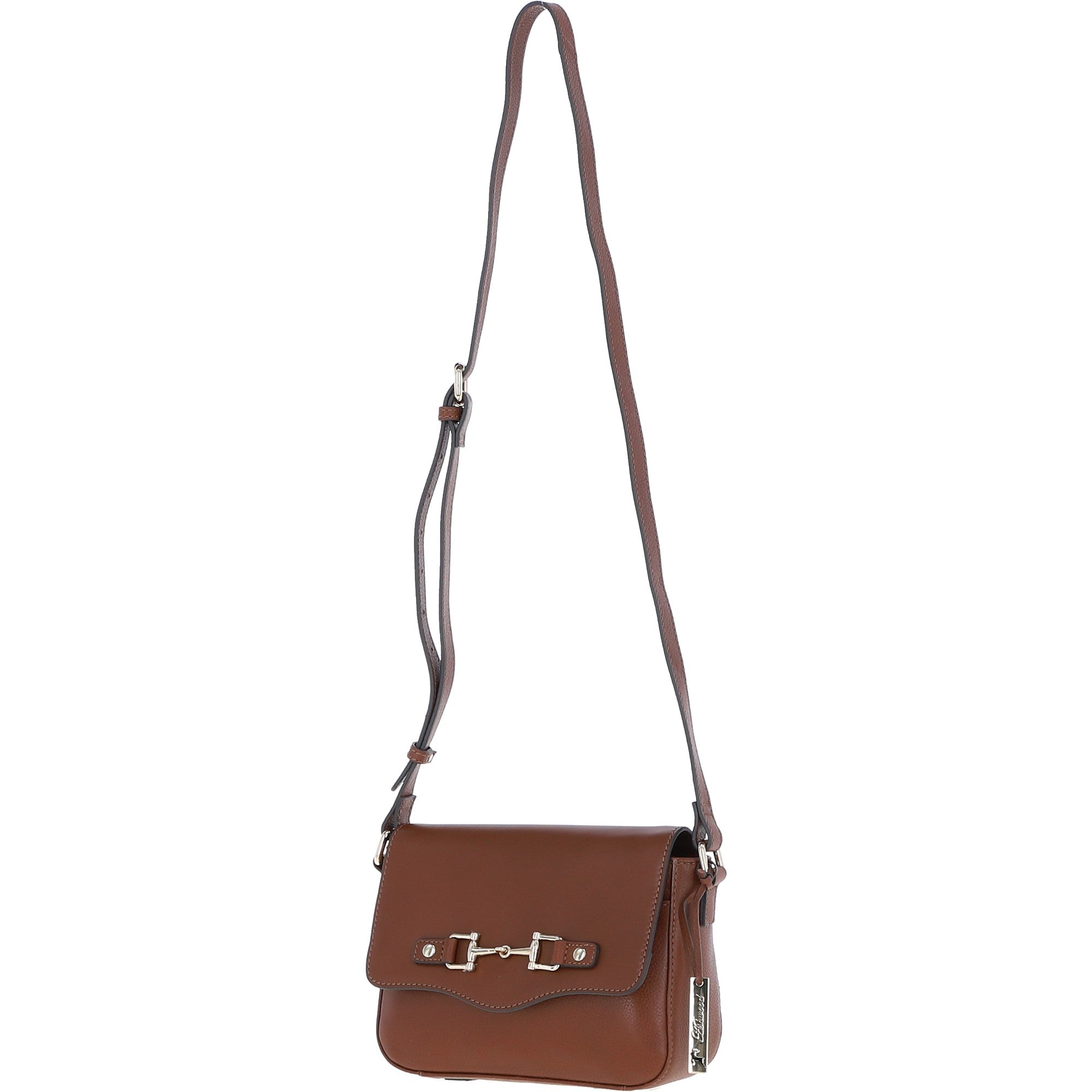 Ashwood Flap Over Leather Crossbody Bag Tan: Z-75