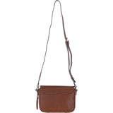 Ashwood Flap Over Leather Crossbody Bag Tan: Z-75