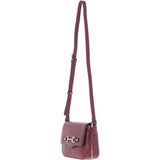 Ashwood Flap Over Leather Crossbody Bag Wine: Z-75