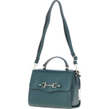 Ashwood Flap Over Leather Handbag Green: Z-76