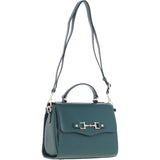 Ashwood Flap Over Leather Handbag Green: Z-76